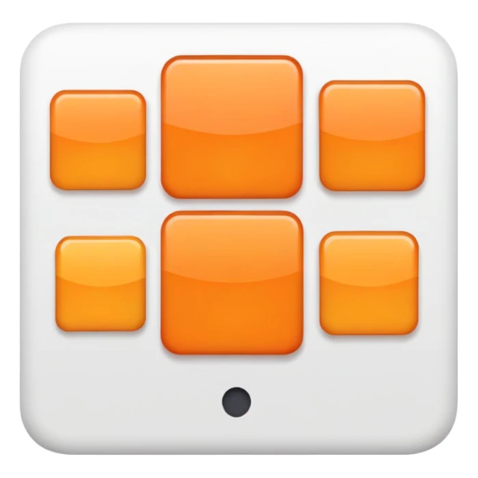 orange square sticker