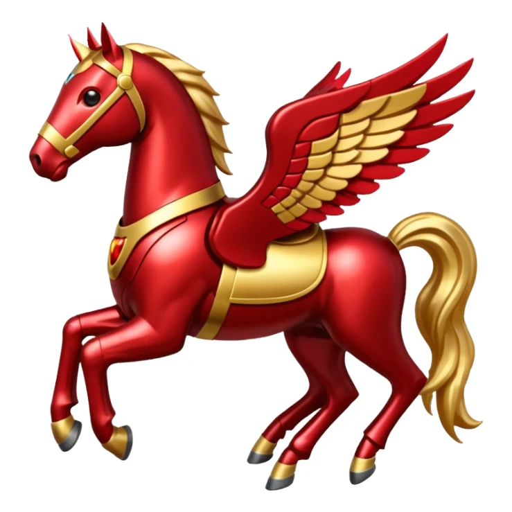 Pegasus horse with Ironman armor  sticker