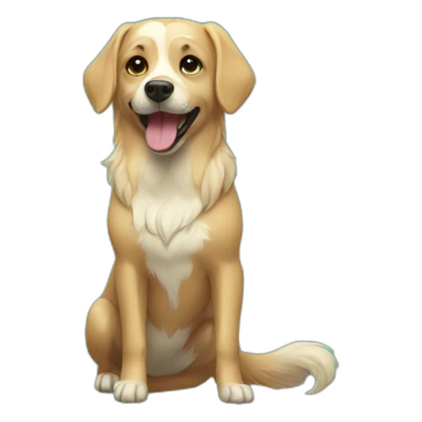 dog-mermaid sticker