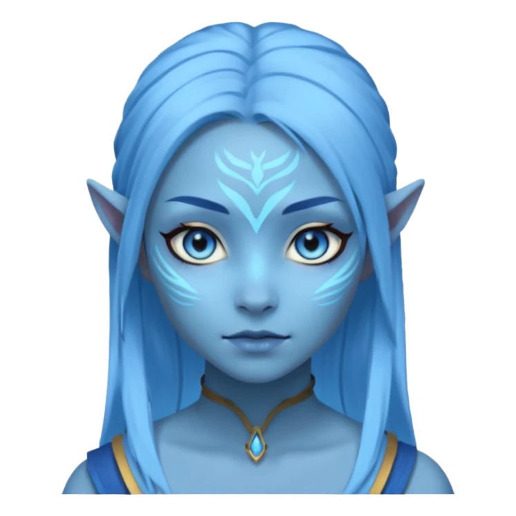 a girl in avatar sticker