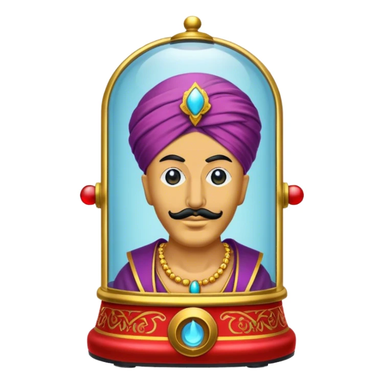 Realistic Zoltar Machine with turban sticker