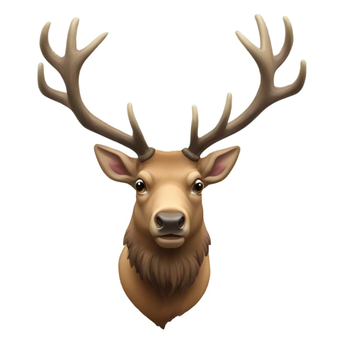 Bull elk with large antlers sticker