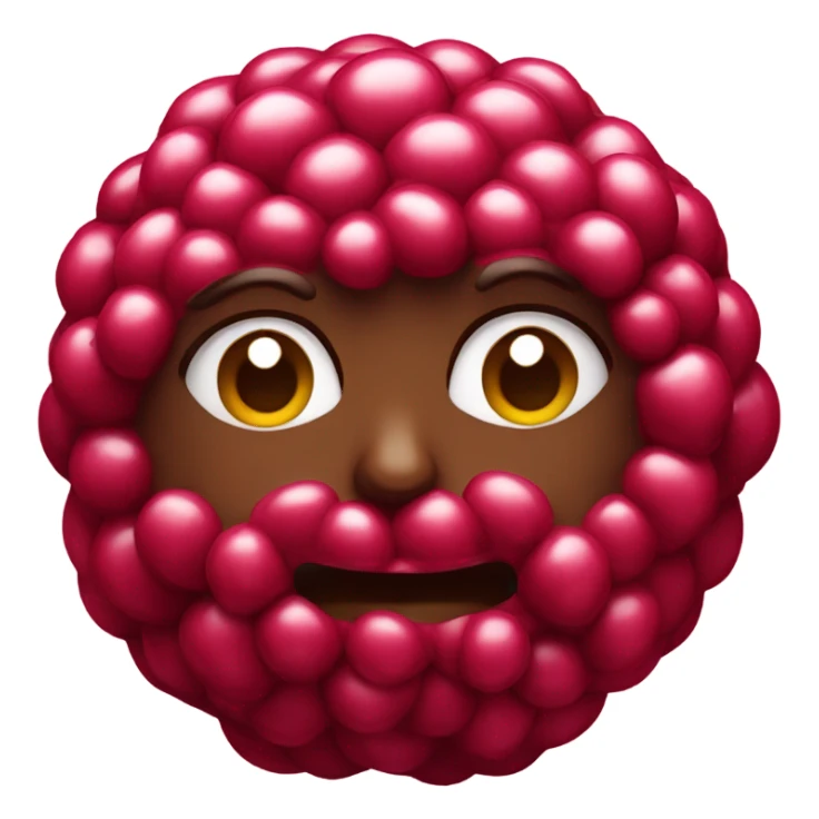 raspberry in chocolate sticker