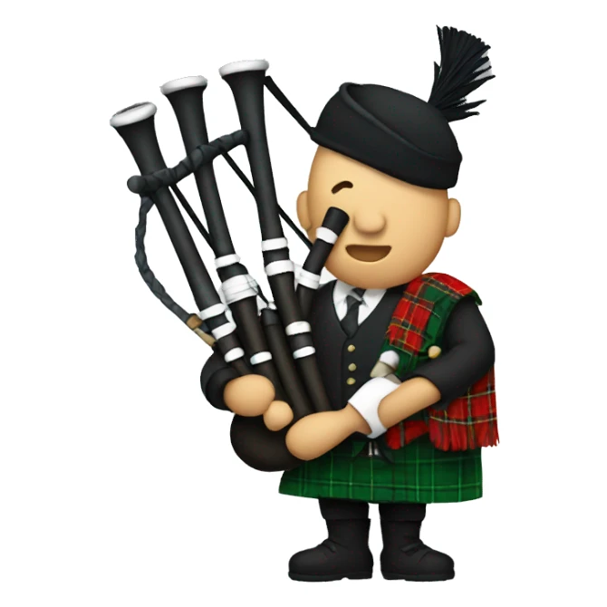 Bagpipes sticker