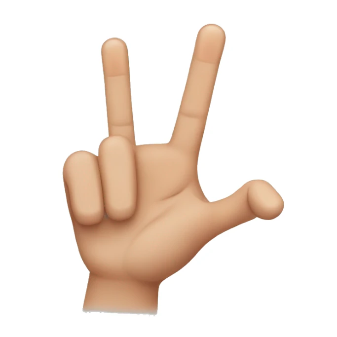 midde finger and thumb finger click emoji sticker