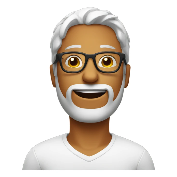 dude in glasses relaxing sticker