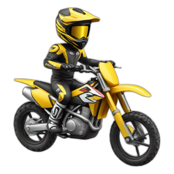 SCH sur une moto cross sticker