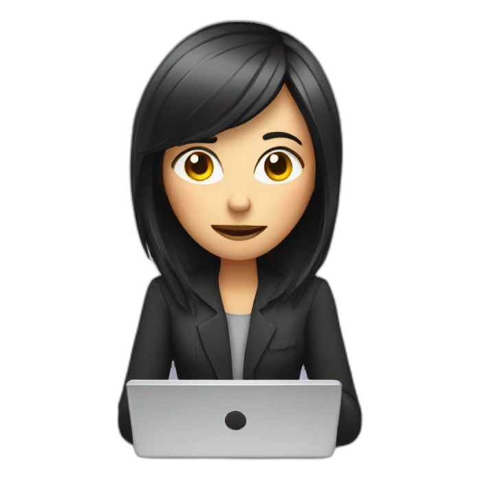 a-scary-girl-at-computer sticker