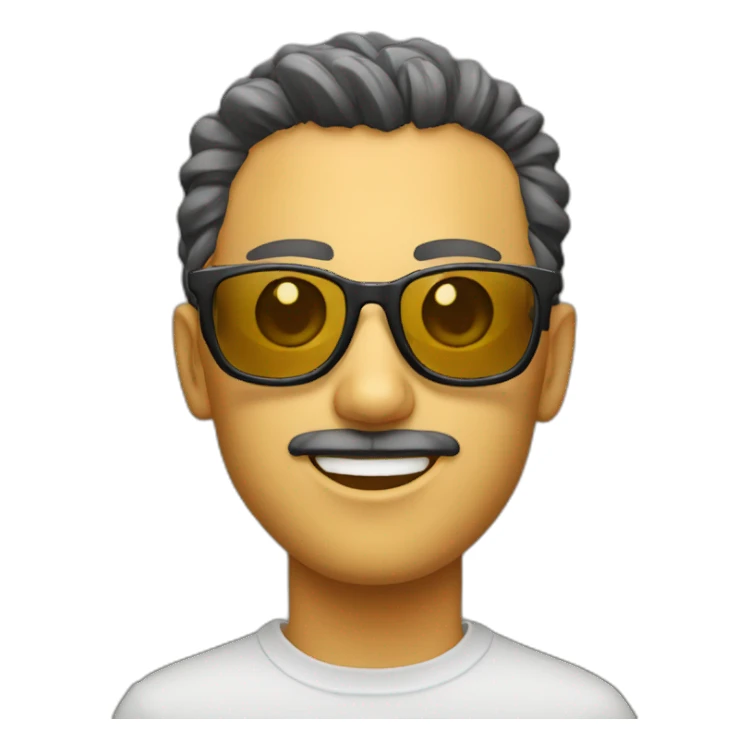 Chat avec des lunettes sticker