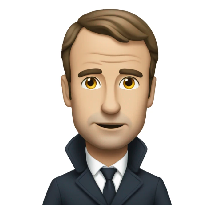 Macron qui fume sticker