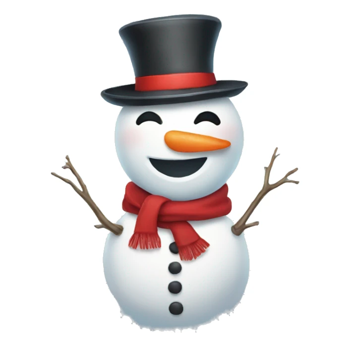 Snowman+ heart + sun  sticker