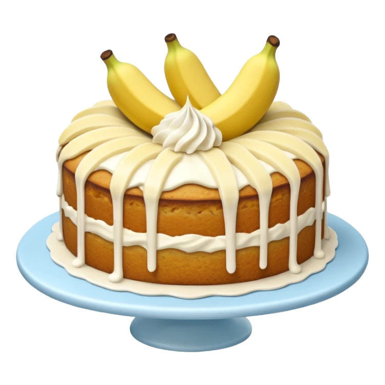 banana cake sticker