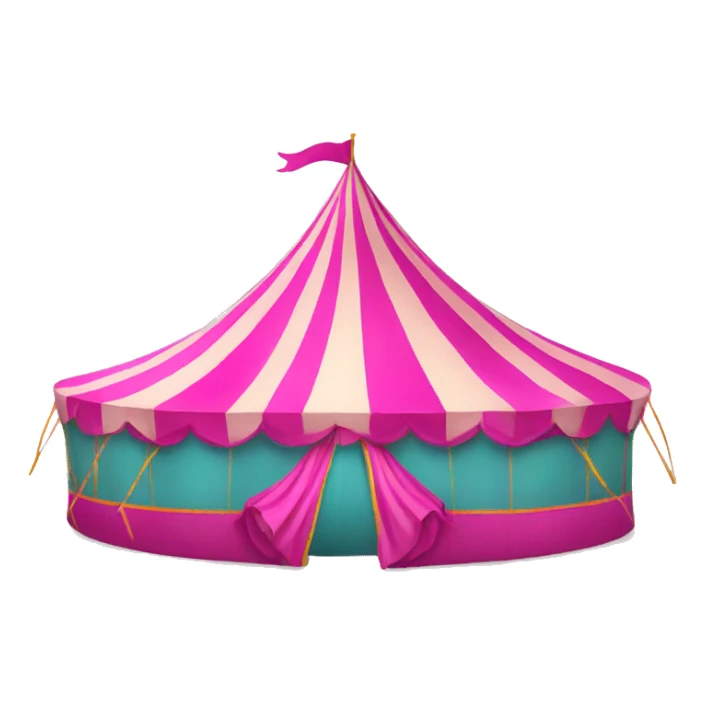 pink carnival tent sticker
