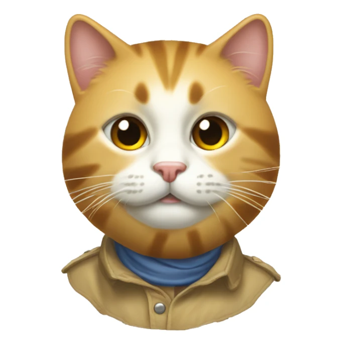 Котик и бантик  sticker