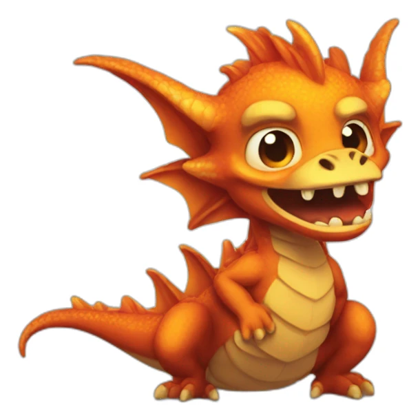 Dracaufeu qui pleure sticker