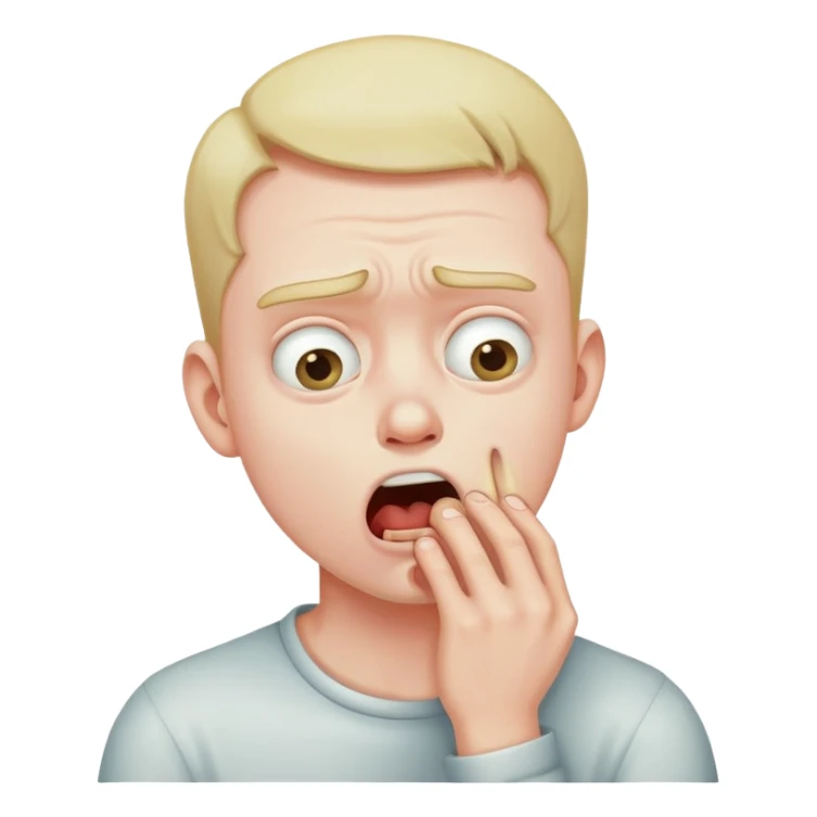 guy choking himself sticker