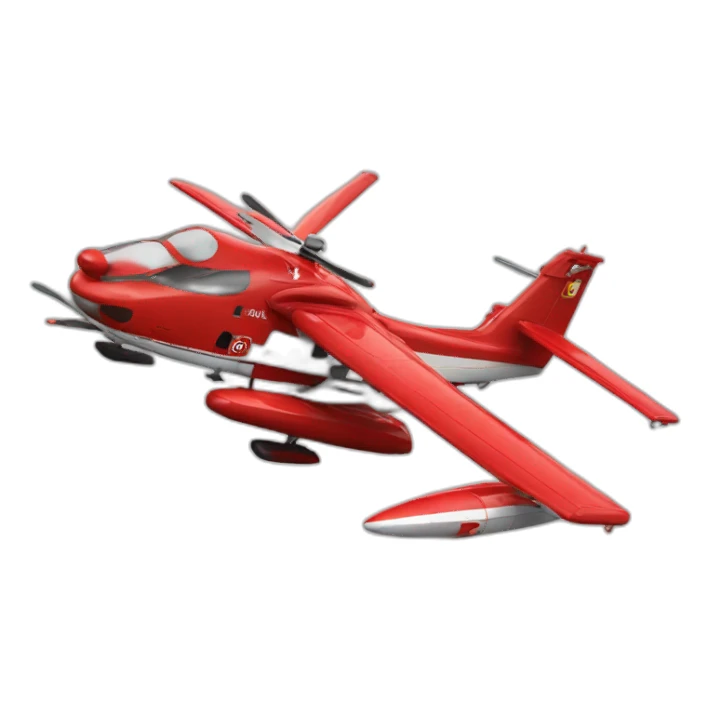 Pompier dans canadair sticker