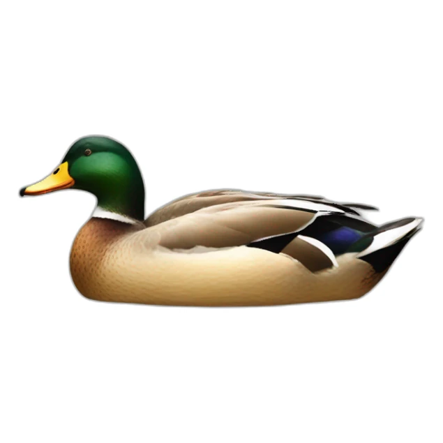a duck on a duck sticker