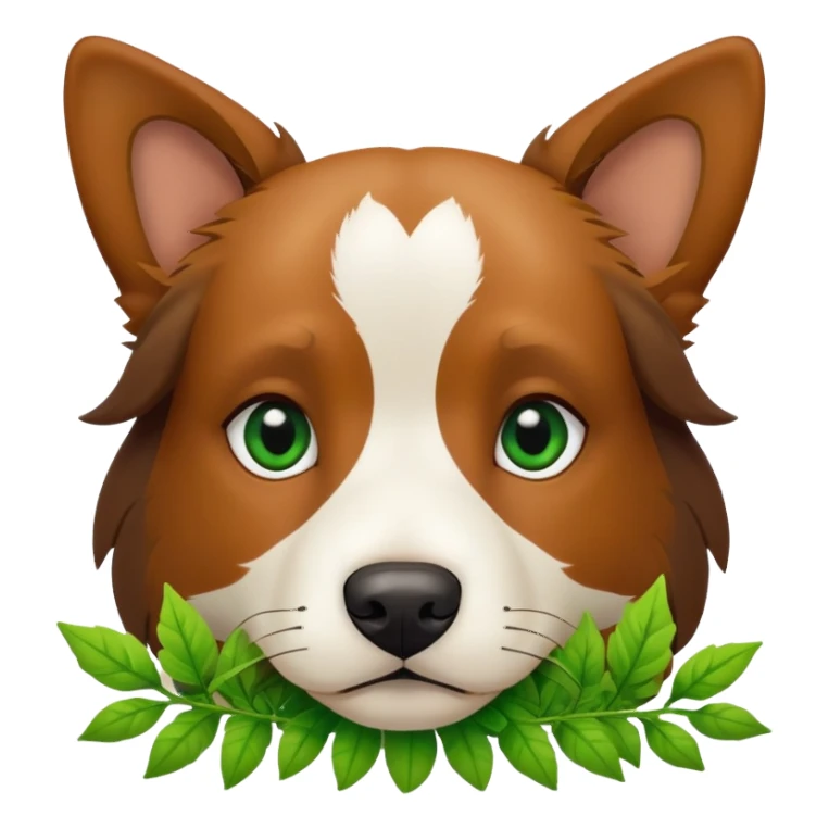 weed and dog sticker