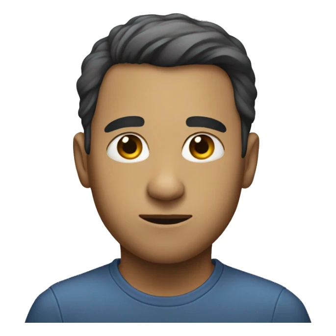 Person looking sideways at you sticker