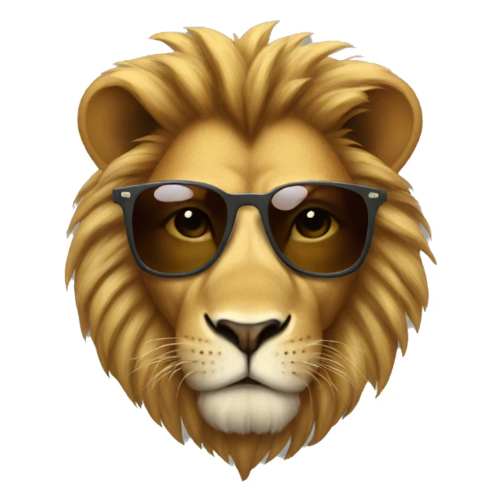 Lion with sunglasses  sticker