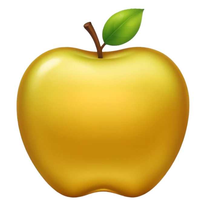 Gold apple  sticker