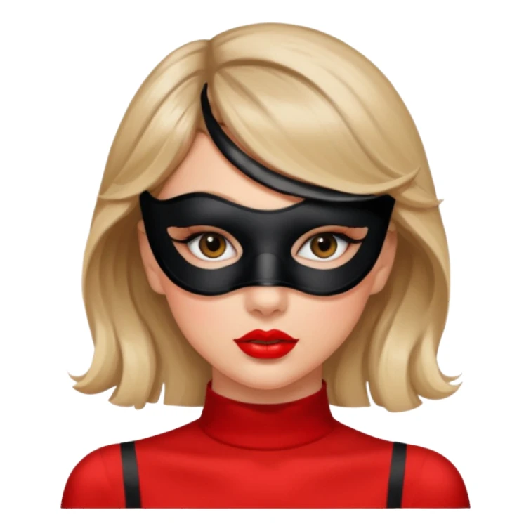 taylor swift  black eye mask on eyes sticker