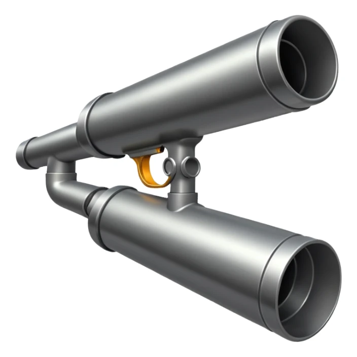 Gun and silencer in front od the pipe sticker