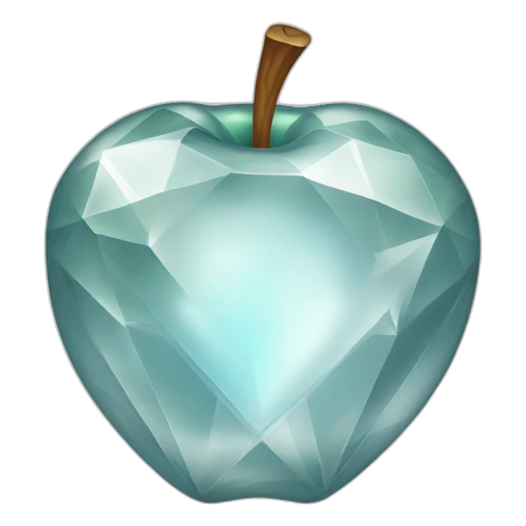 Apple diamond sticker
