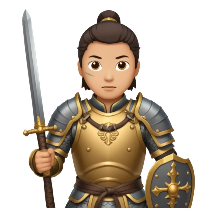 chinese ancient warrior sticker