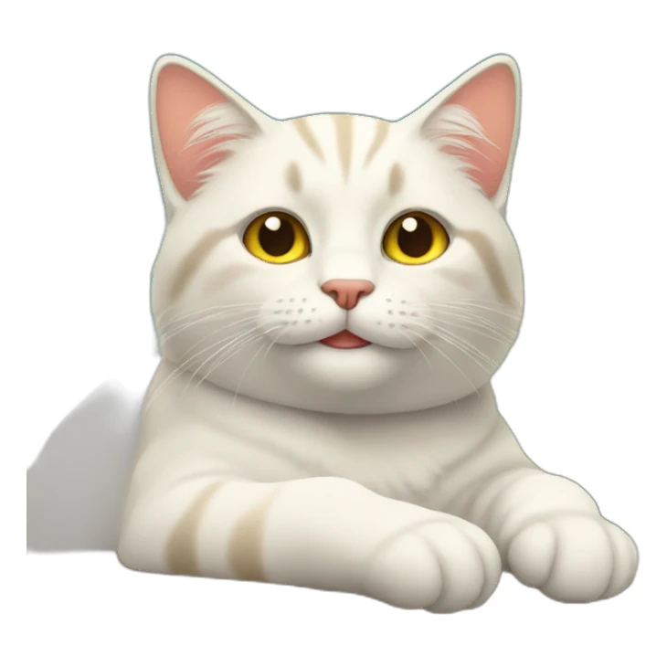 Cat on sunny afternoon  sticker