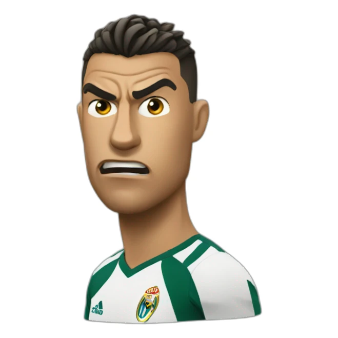 Ronaldo-angry sticker