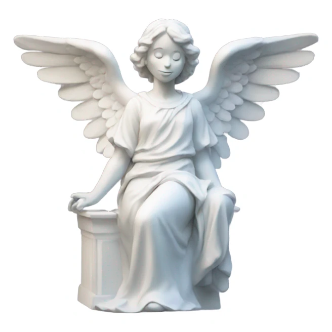 Angel statue  sticker