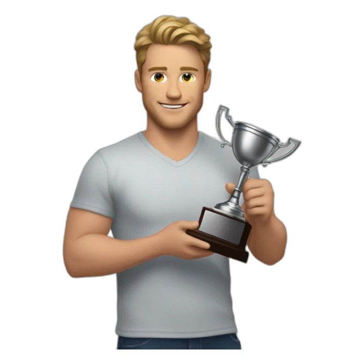 brock purdy holding trophy sticker