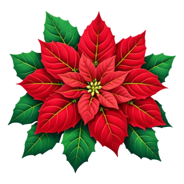 Poinsettia emoji sticker