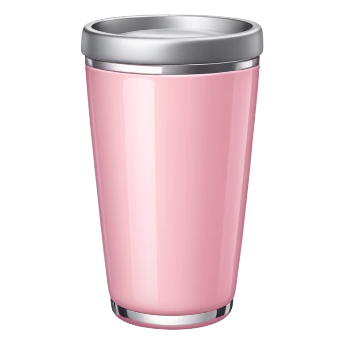 Light pink tumbler without face sticker