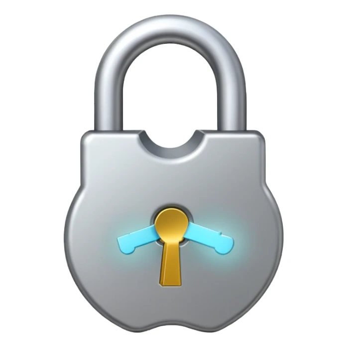 lock with a key apple style emoji sticker