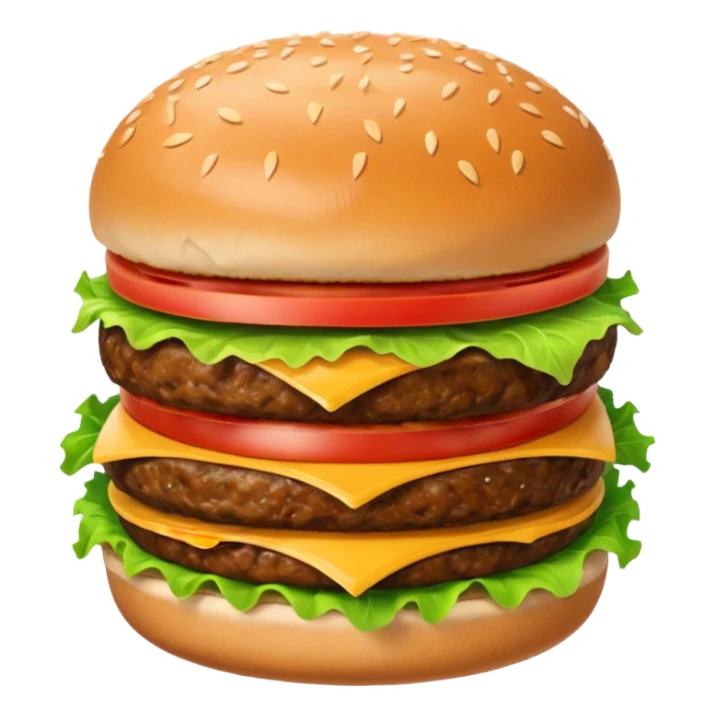 talking burger sticker