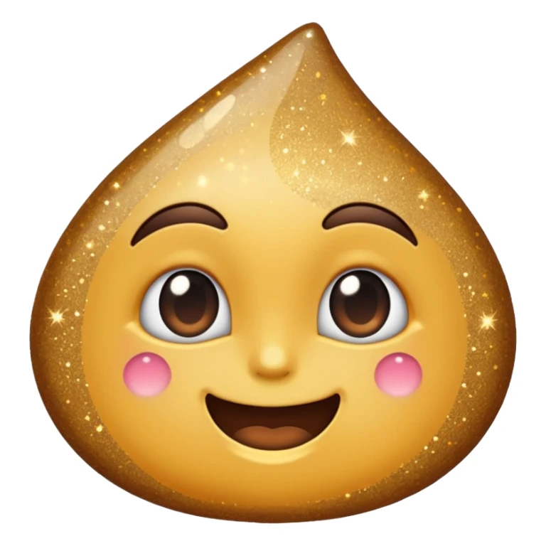 glitter cheap brown sticker