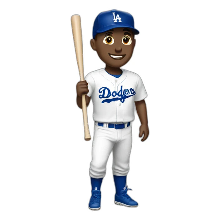 White Boy in dodgers cap sticker