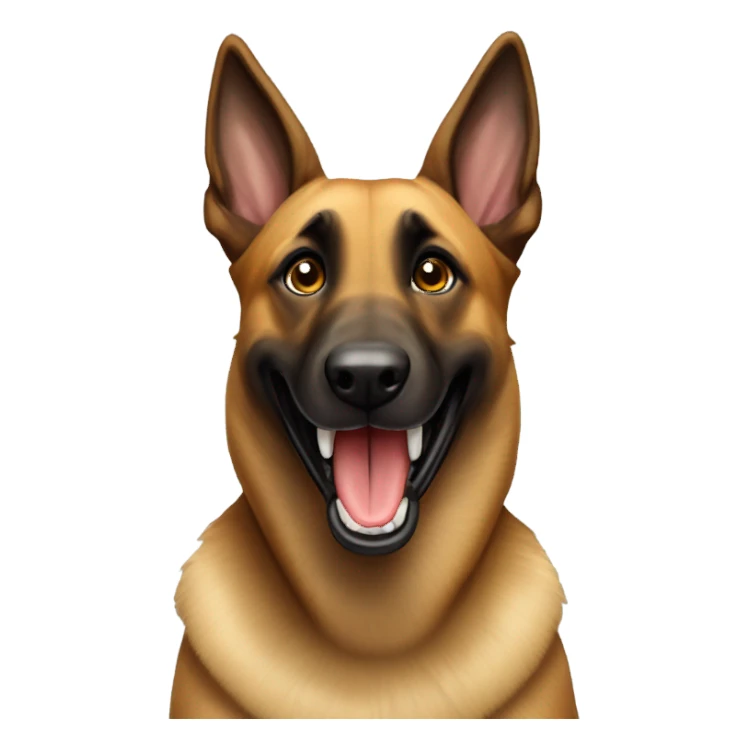 Belgian Malinois laughing  sticker