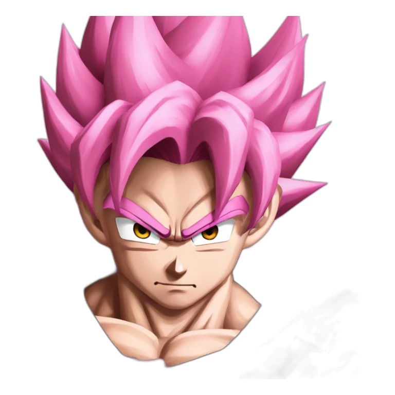 Goku black ssj rose sticker