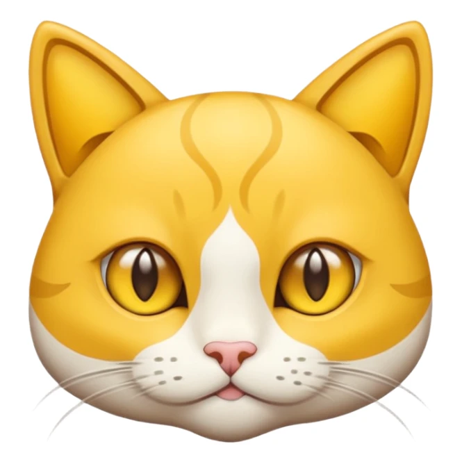 Gato amarillo con ojos de estrella sticker