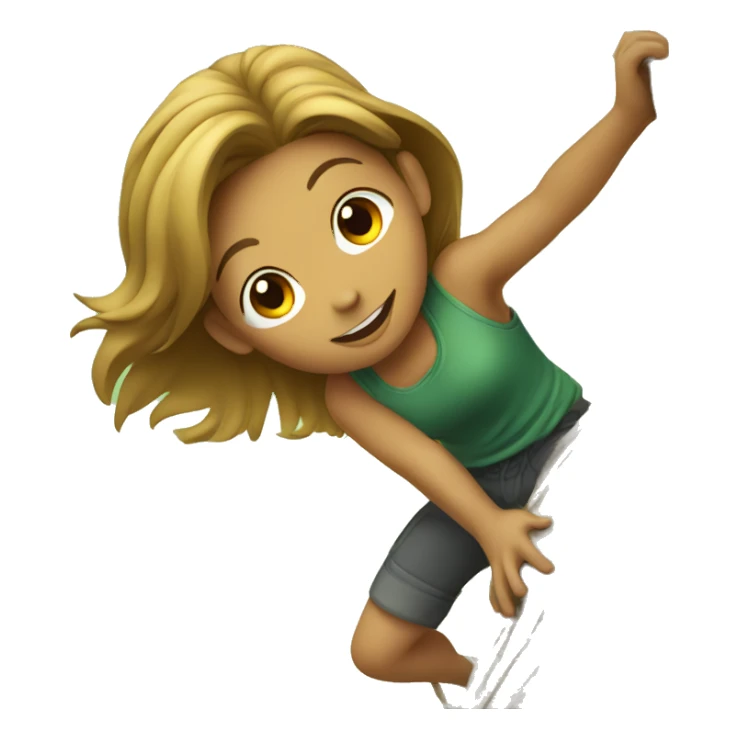 Girl climbing a tree  sticker