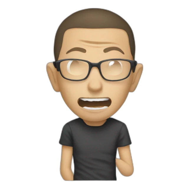 Chester Bennington singing  sticker