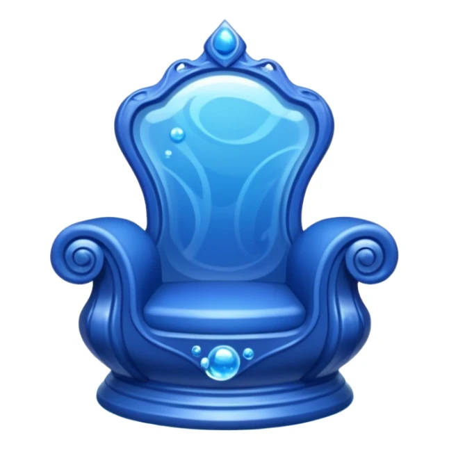 Sapphire water throne sticker
