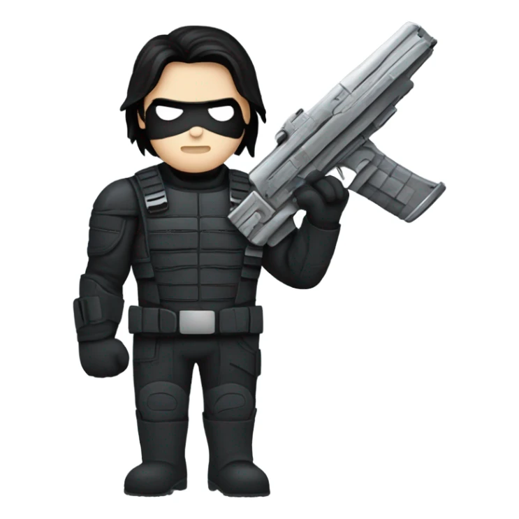 winter soldier metal arm sticker