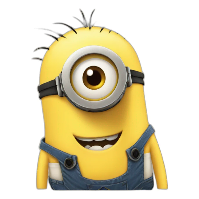 joking emoji but it's a minion sticker