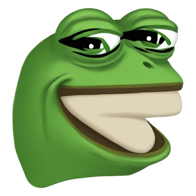 pepe frog shh sticker