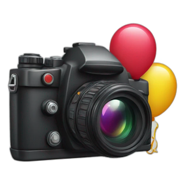 balloons camera sticker